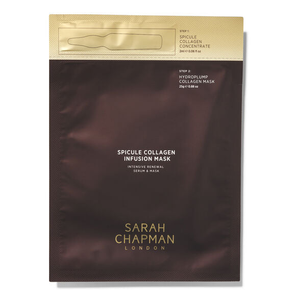 新款上市 Sarah Chapman Spicule Collagen Infusion Mask 面膜兩步式導入膠原煥膚細膩毛孔 1片