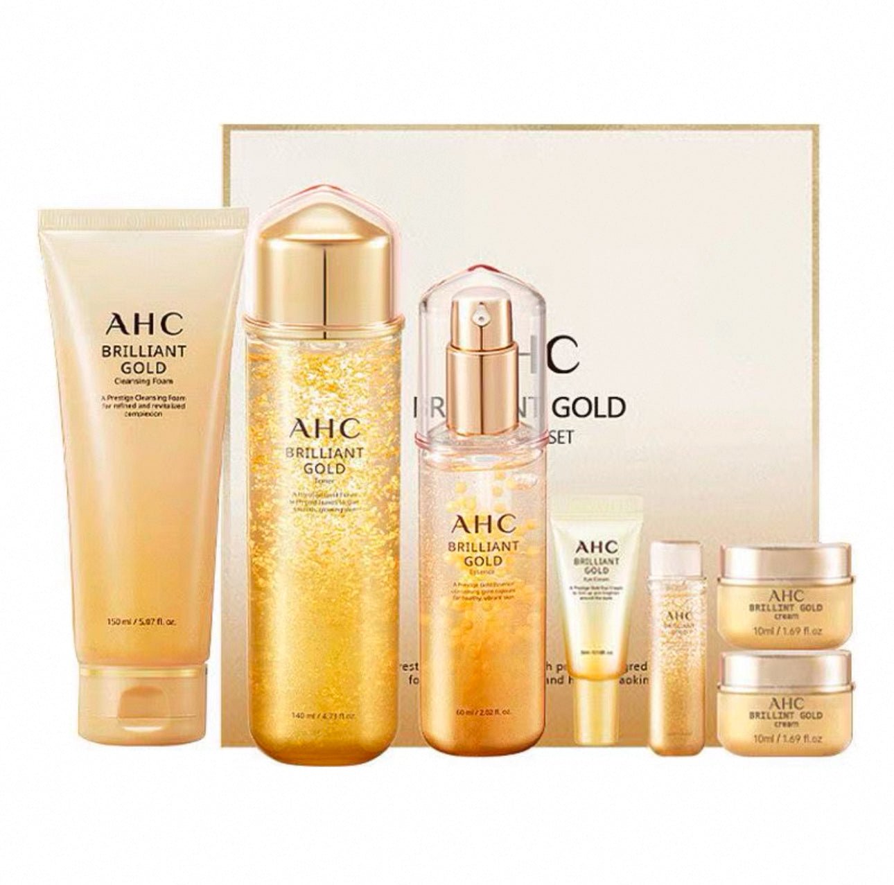 韓國 新版 AHC 蝸牛黃金7件套裝 - La Fée Beauty