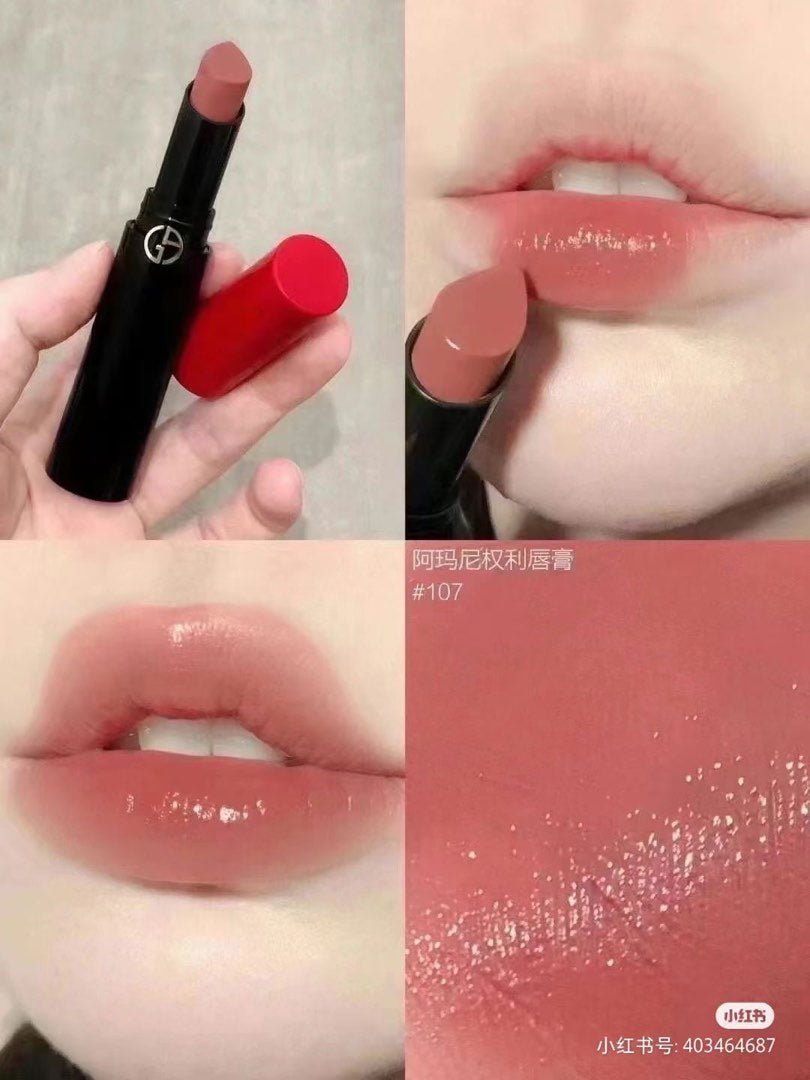 Armani 阿瑪尼 權力唇膏 107 PINK NUDE - La Fée Beauty