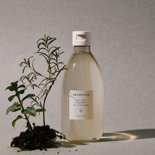 韓國 AROMATICA 艾瑪植萃 多合一沐浴露 + 身體乳 迷迭香味 300ml - La Fée Beauty