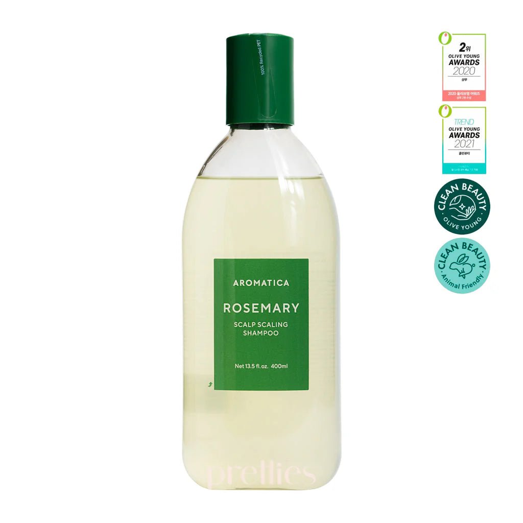韓國 AROMATICA 艾瑪植萃 迷迭香頭皮清潔防脫洗頭水 400ml - La Fée Beauty