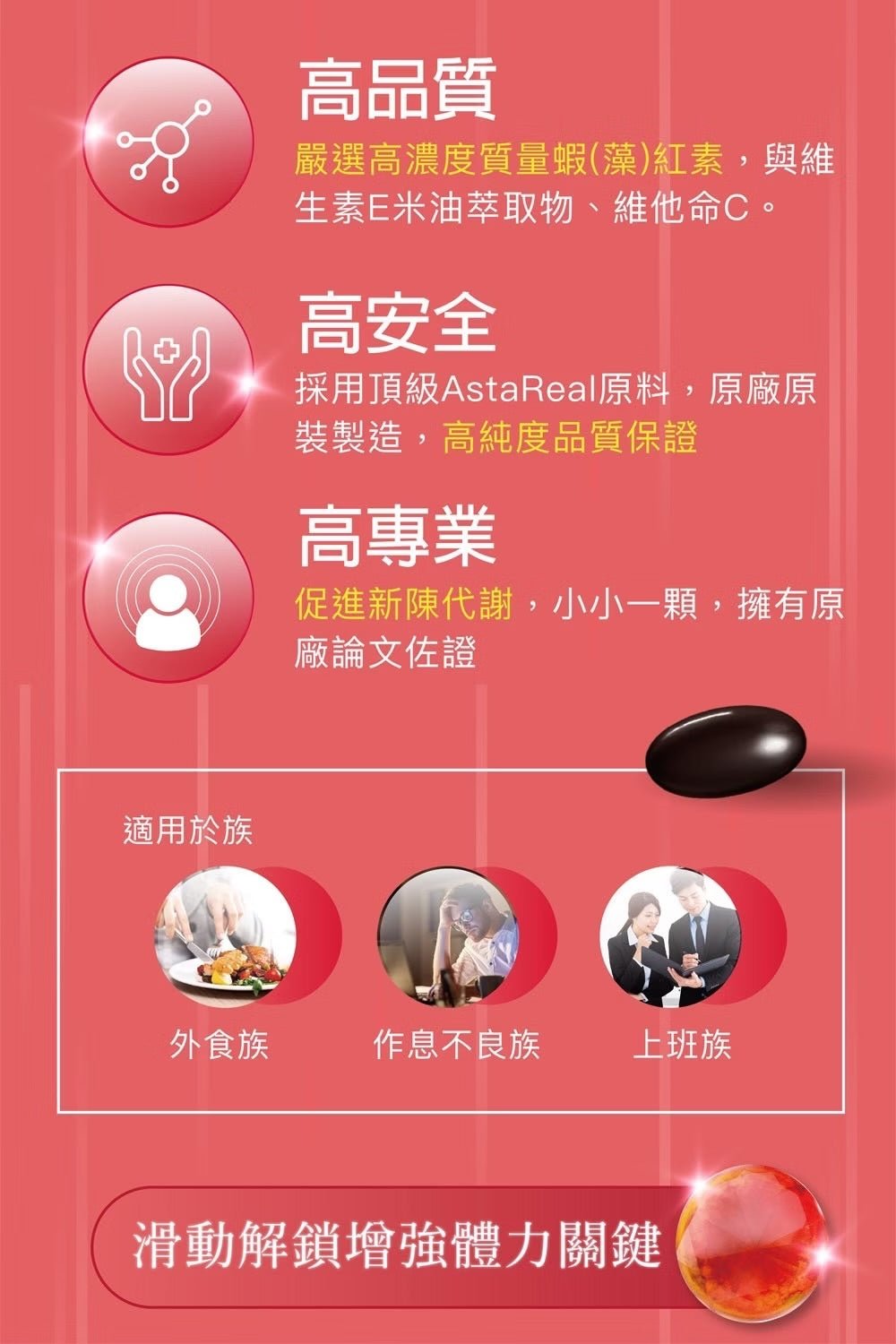 日本 專利成份 AstaReal® ACT 蝦(藻)紅素 60粒/約30日分量 護肝必備 - La Fée Beauty