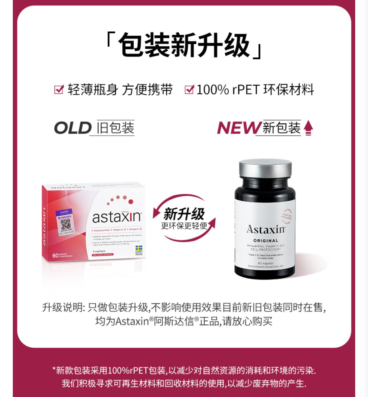 瑞典 ASTAXIN 經典款蝦青素 120粒 - La Fée Beauty