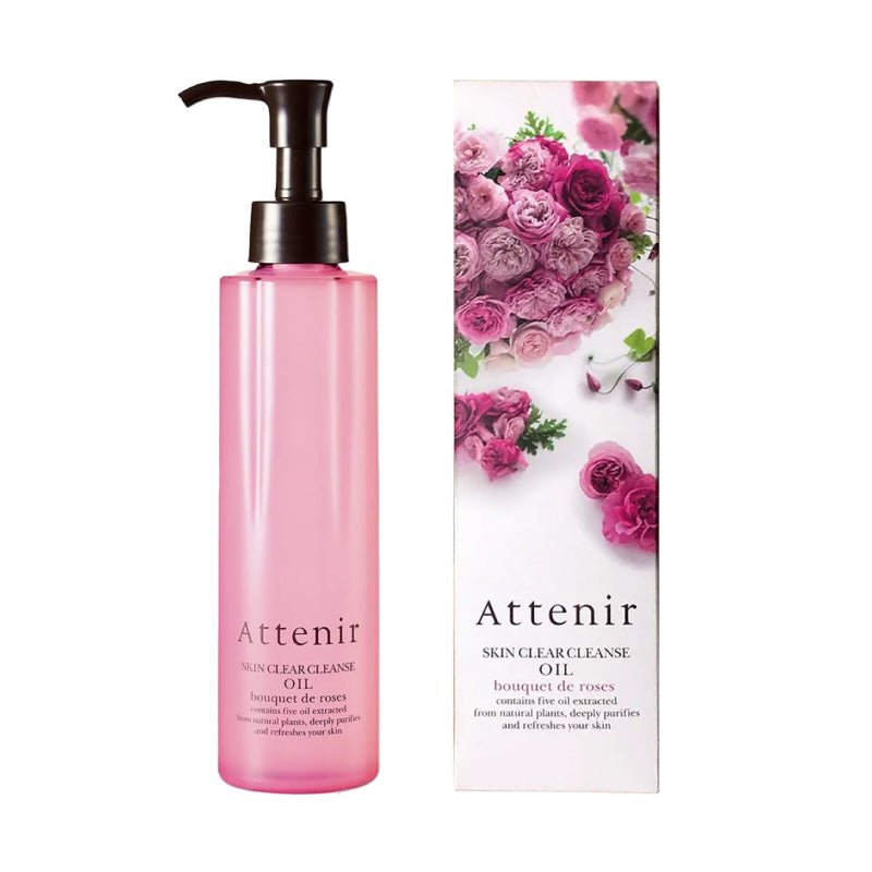 日本 ATTENIR Skin Clear Cleanse Oil Rose Luxe 艾天然玫瑰精油保濕卸妝油 175ml - La Fée Beauty