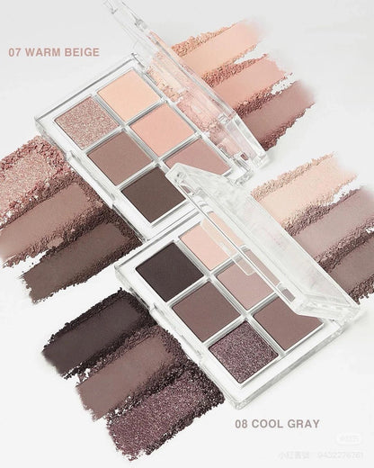 🩷最新 BBIA Ready To Wear Eye Palette 系列 6色眼影盤 08 Cool Gray - La Fée Beauty