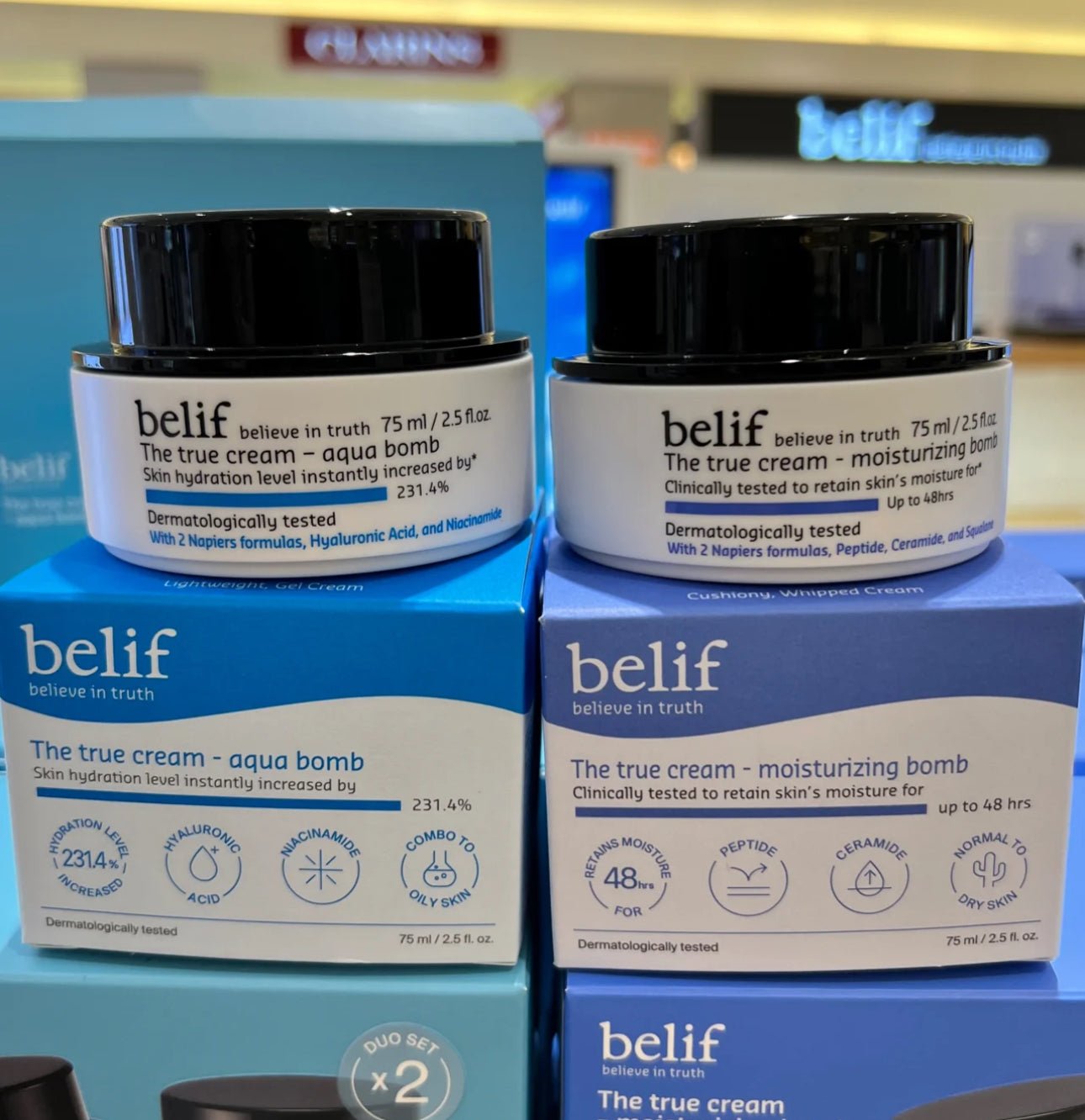 Belief 斗篷草注水啫喱炸彈霜 The true cream - aqua bomb - La Fée Beauty