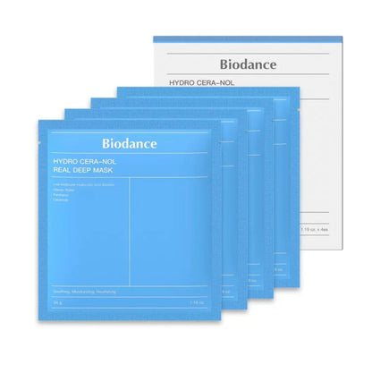 韓國 Biodance 生物膠原蛋白透明酸深層補濕面膜 34gx4片 - La Fée Beauty