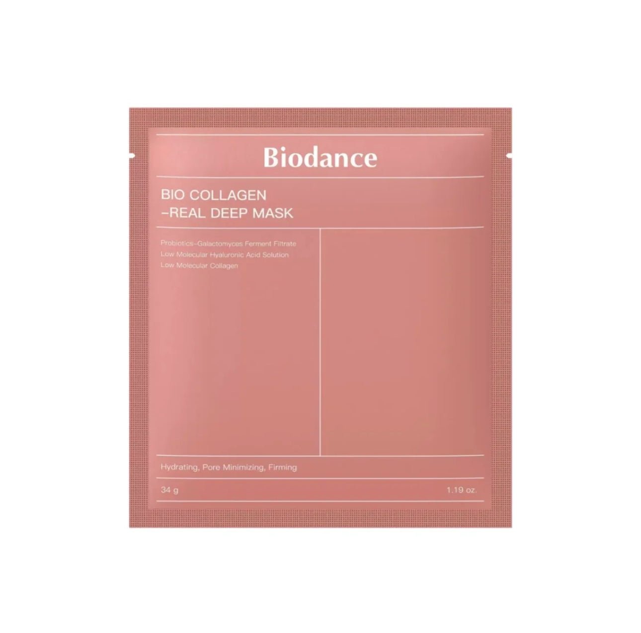韓國 Biodance 膠原蛋白深層面膜 34gx4片 - La Fée Beauty