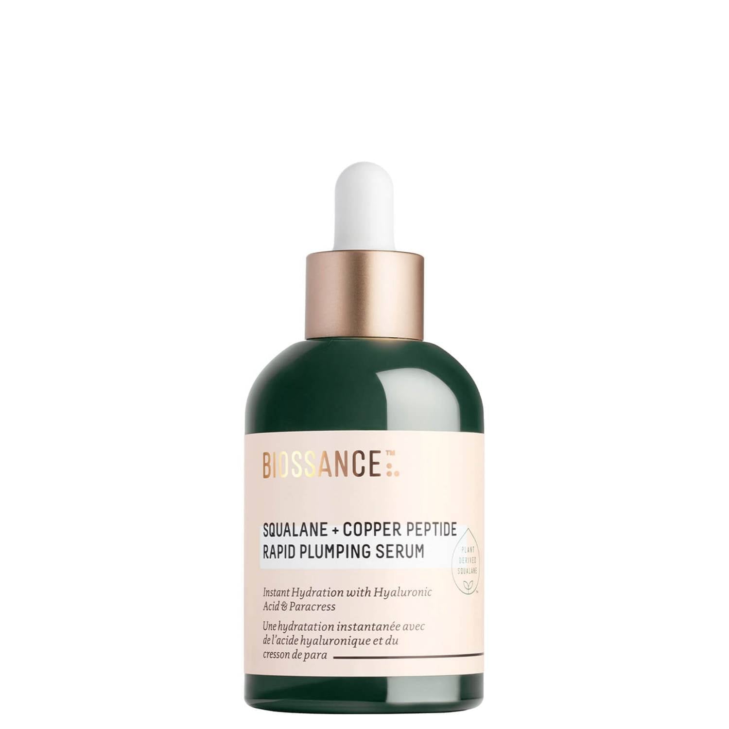 章小蕙推薦 BIOSSANCE Squalane and Copper Peptide Rapid Plumping Serum 藍銅勝肽角鯊烷精華 50ml - La Fée Beauty