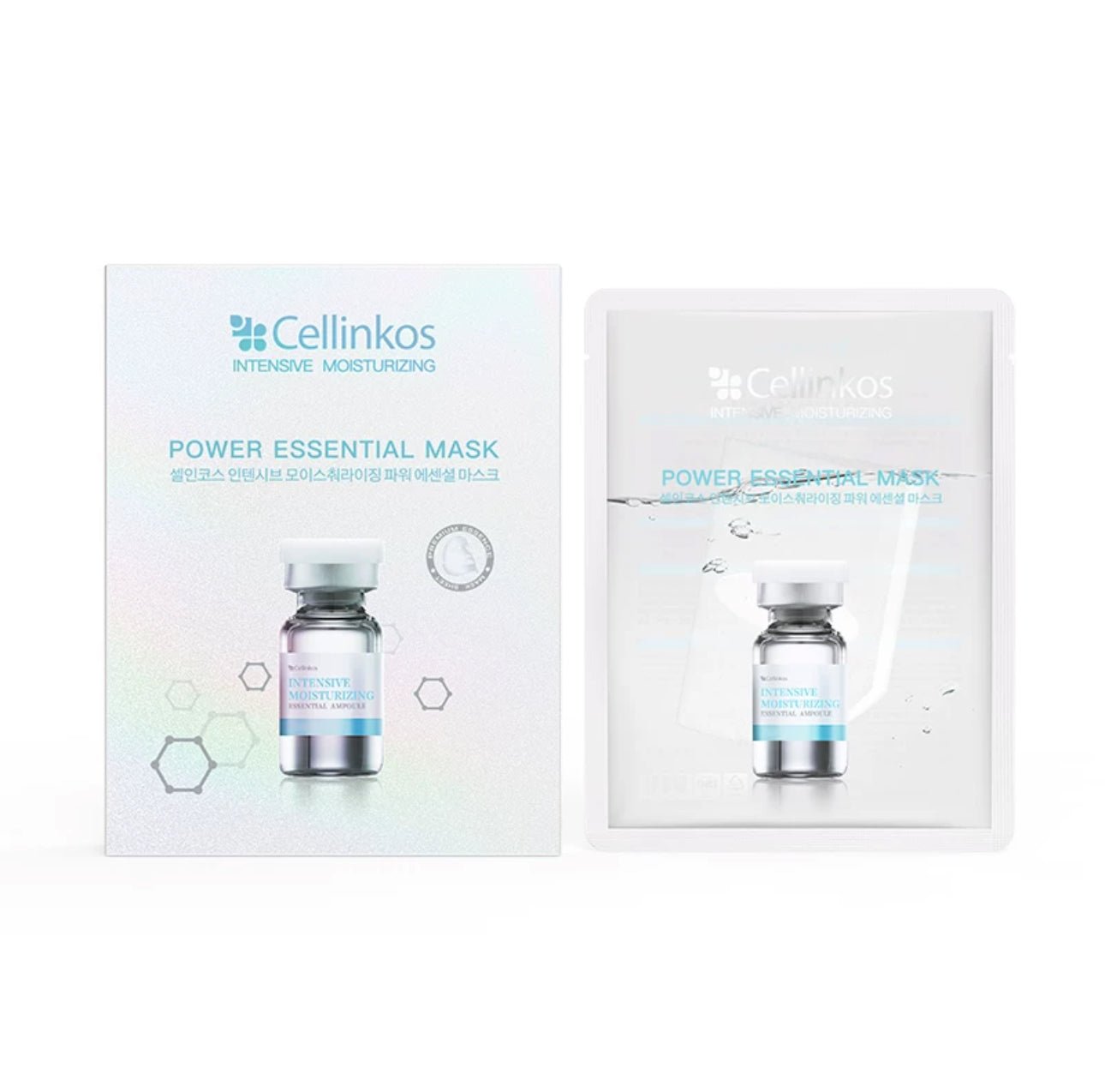 韓國 Cellinkos Power Essential Mask 臍帶血精華水動光子面膜 5片 - La Fée Beauty