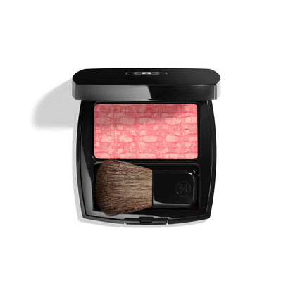 CHANEL編織格紋胭脂 130 TWEED EVANESCENT 冷門豆沙蜜桃玫瑰 - La Fée Beauty