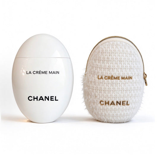CHANEL 2026聖誕限定 滋養精華護手霜 50ml 配套粗花呢收納包 - La Fée Beauty