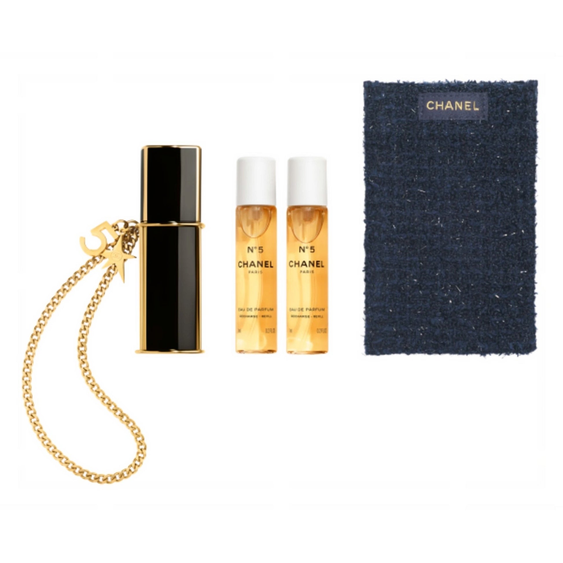 CHANEL 香奈兒 聖誕限定 EAU DE PARFUM REFILLABLE PURSE SPRAY 3 x 7ml - La Fée Beauty