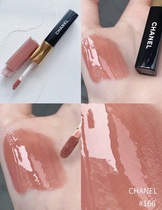 CHANEL 香奈兒 LE ROUGE DUO ULTRA TENUE 雙頭唇彩 166 Timeless Beige （絕版色） - La Fée Beauty
