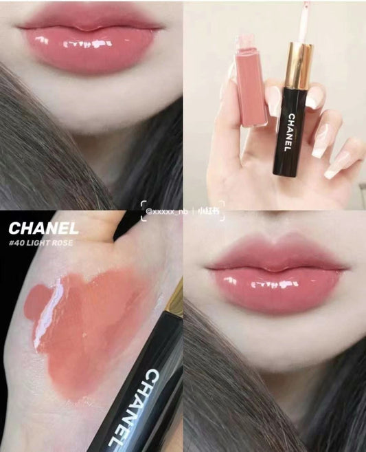 CHANEL 香奈兒 LE ROUGE DUO ULTRA TENUE 雙頭唇彩 40 玫瑰拿鐵 - La Fée Beauty