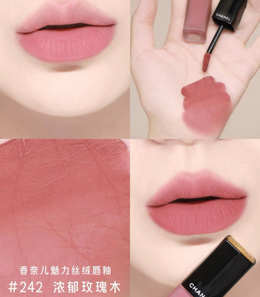 CHANEL 香奈兒 ROUGE ALLURE LIQUID VELVET 緞光柔滑唇釉 242 - SAISISSANTE 6ml - La Fée Beauty