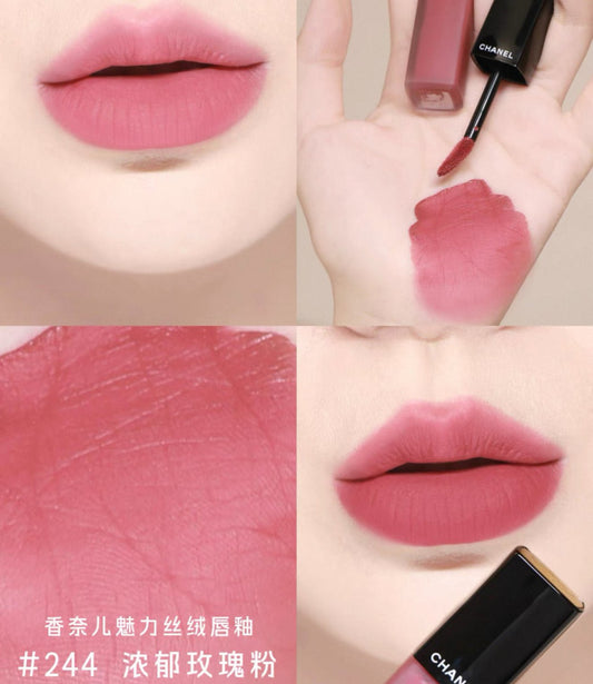 CHANEL 香奈兒 ROUGE ALLURE LIQUID VELVET 緞光柔滑唇釉 244 - PALPITANTE 6ml - La Fée Beauty