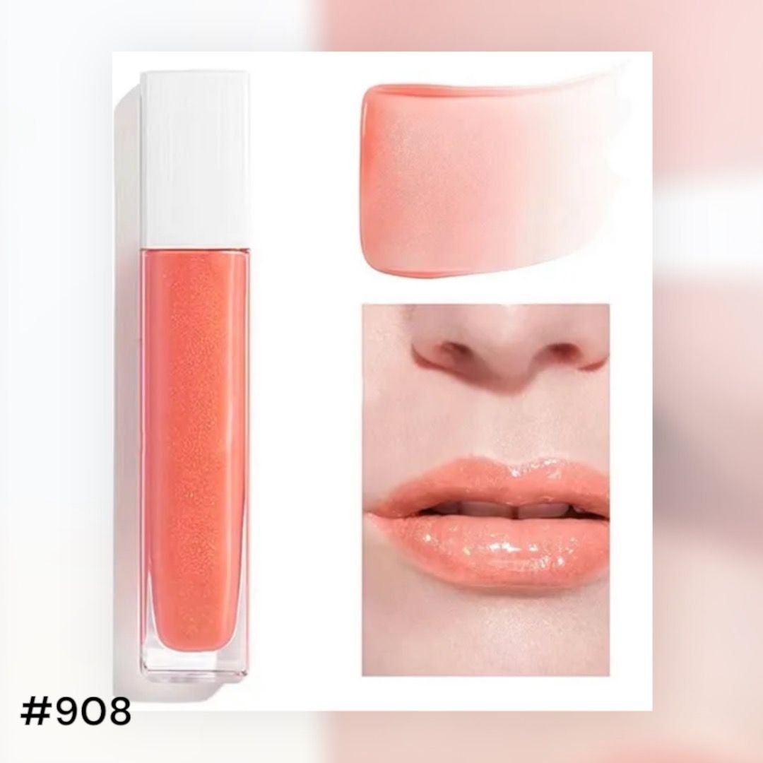 CHANEL 香奈兒 ROUGE COCO GLOSS SUMMER COLLEC TION 豐唇蜜 908-橘色閃片 7ml - La Fée Beauty