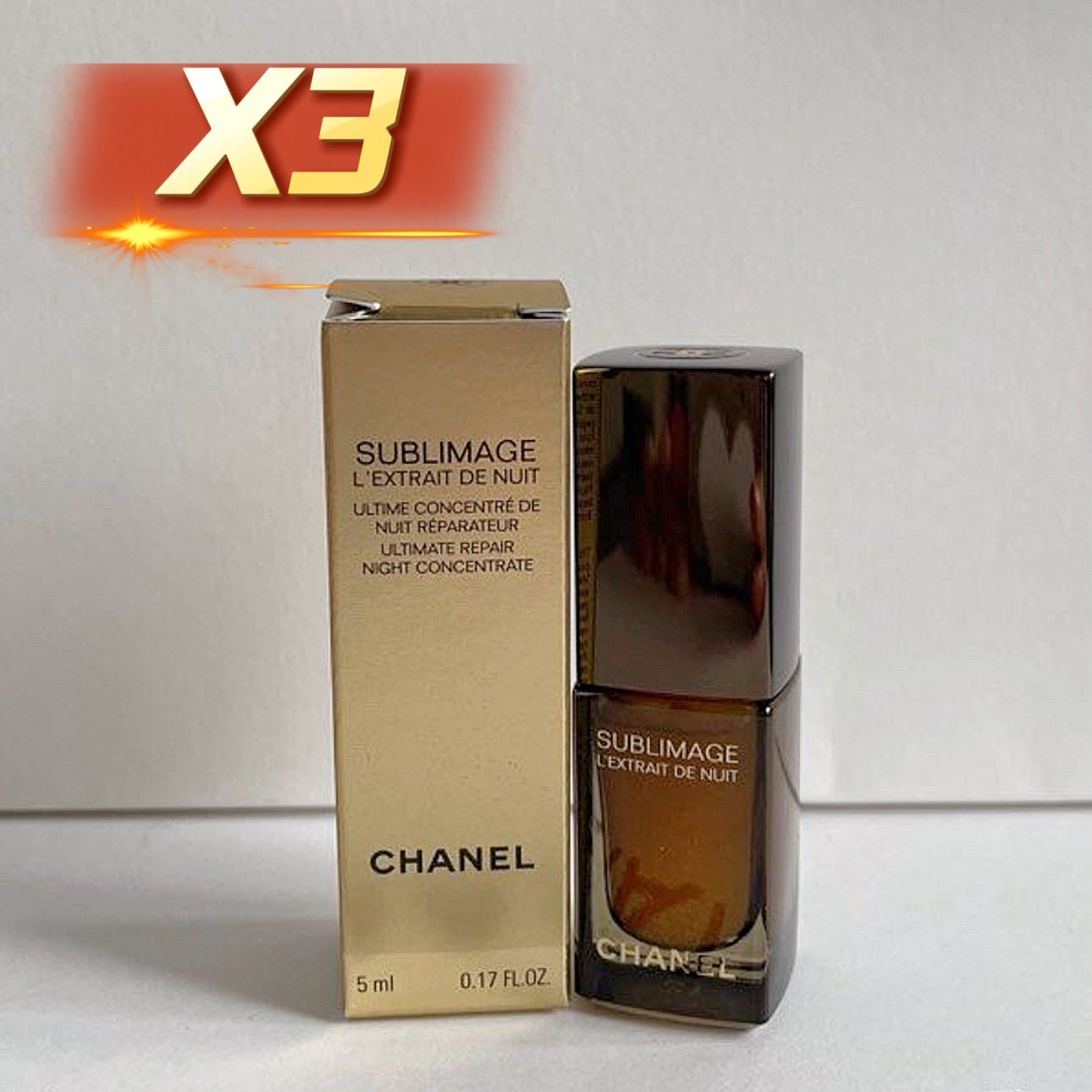 CHANEL SUBLIMAGE全效再生晚間修復精華 5ml x 3 (旅行裝） - La Fée Beauty