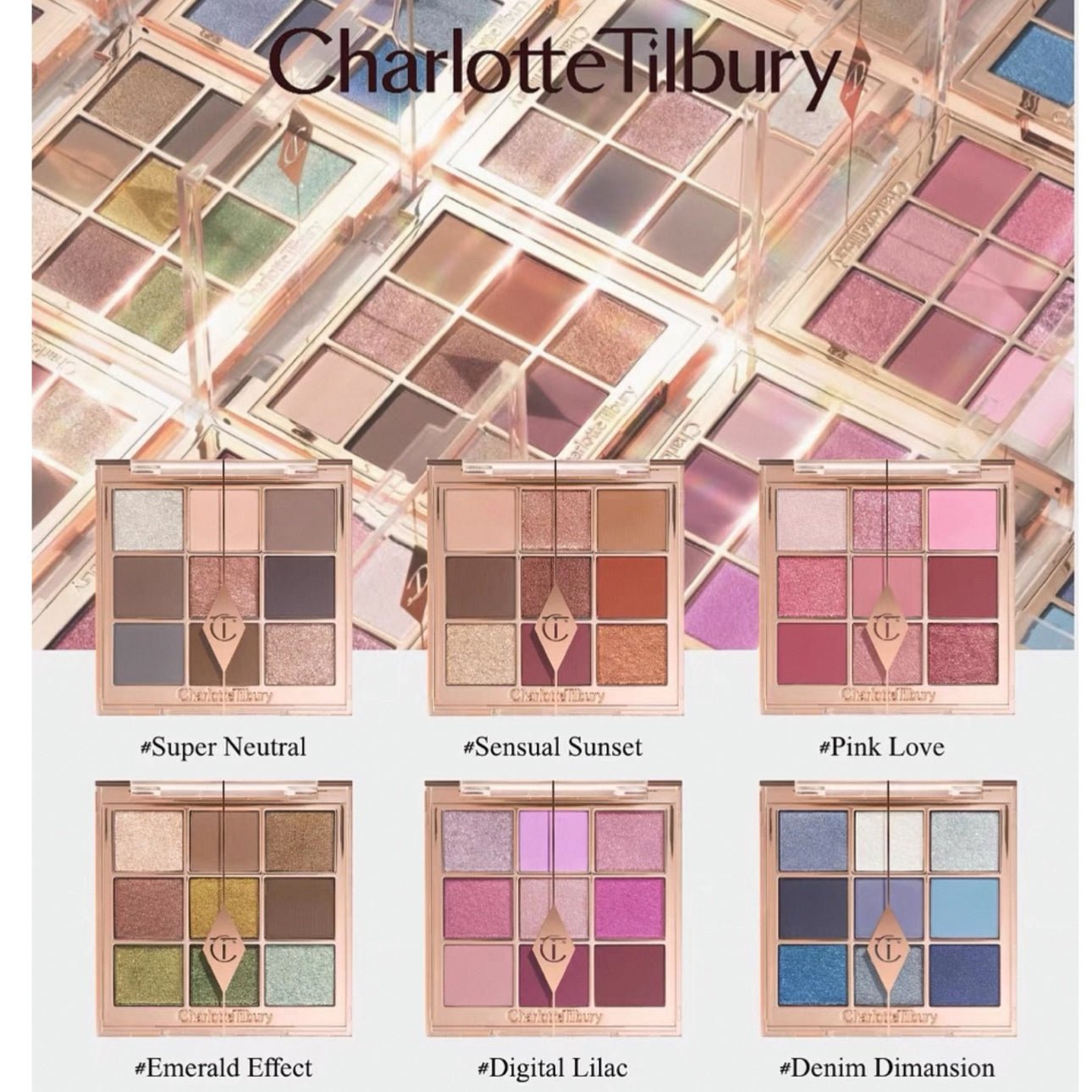 CHARLOTTE TILBURY CHARLOTTE'S PALETTE OF BEAUTIFYING EYE TRENDS 9色美眸眼影盤 - La Fée Beauty