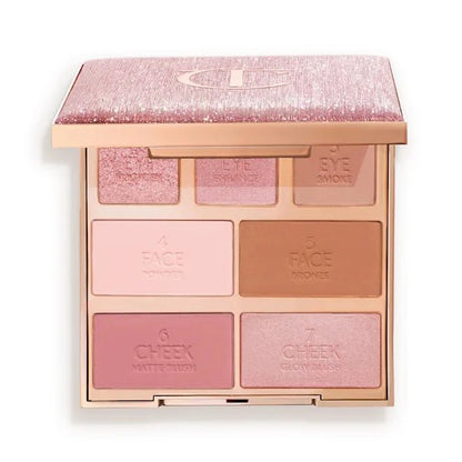 CHARLOTTE TILBURY 面部綜合彩妝盤 HOLLYWOOD INSTANT LOOK IN A PALETTE PRETTY, GLOWING BEAUTY - La Fée Beauty