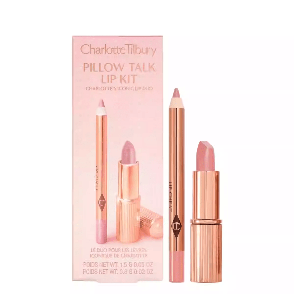 CHARLOTTE TILBURY 夏洛特 唇膏唇筆套裝 PILLOW TALK LIP LINER + LIPSTICK KIT GIFT DUO SET - La Fée Beauty