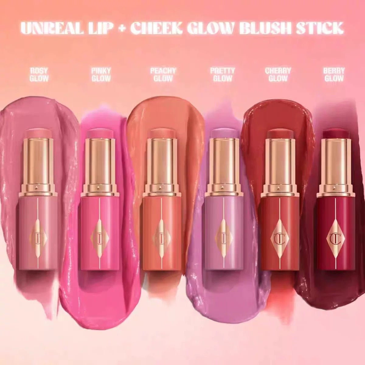 CHARLOTTE TILBURY 🩷新款 UNREAL BLUSH HEALTHY GLOW STICK 唇頰棒 腮紅/唇膏 含透明質酸 9ml - La Fée Beauty