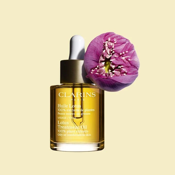CLARINS 嬌韻詩 植物金萃香薰護理系列 蓮花護理油 – 混合性至油性肌膚 30ml - La Fée Beauty