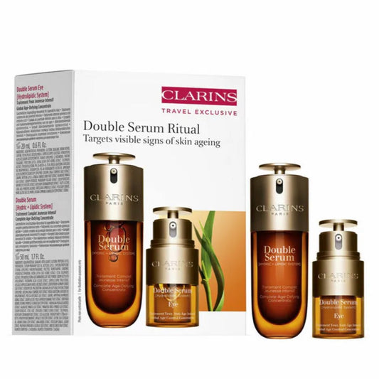 CLARINS 嬌韻詩 新版 雙萃精華+眼霜 兩件套 - La Fée Beauty