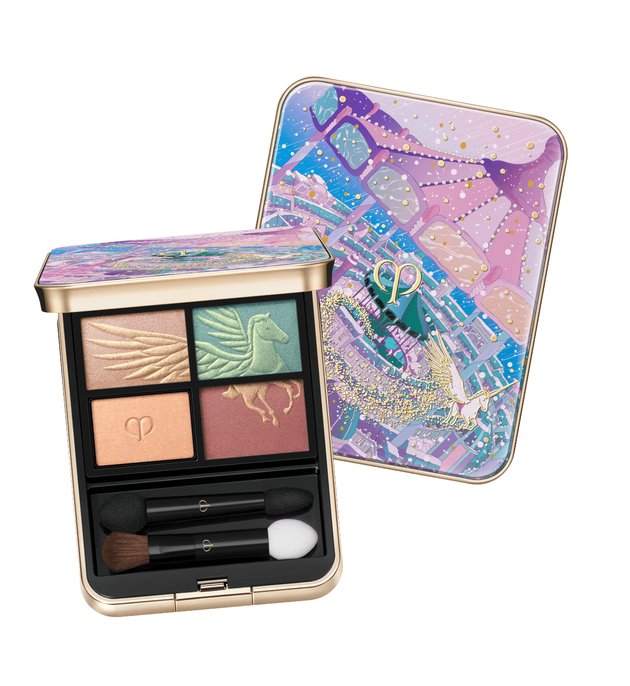 Clé de Peau Beauté 聖誕限量 Eye Color Quad 502 Wings of Wonder 四色眼影連盒&工具刷 - La Fée Beauty