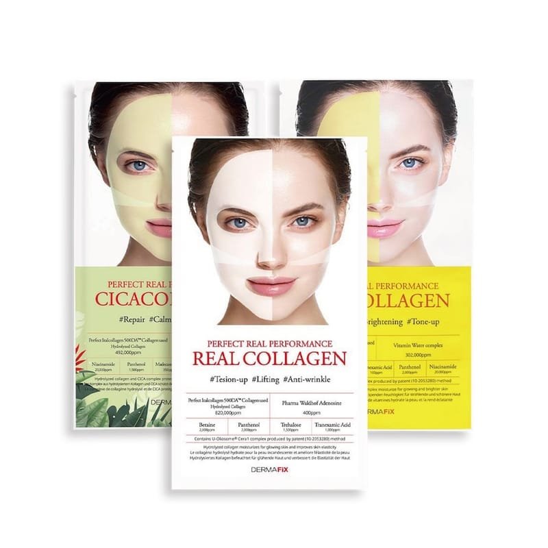 韓國 Dermafix 神級膠原蛋白面膜 8片裝 40分鐘全吸收+免沖洗 - La Fée Beauty