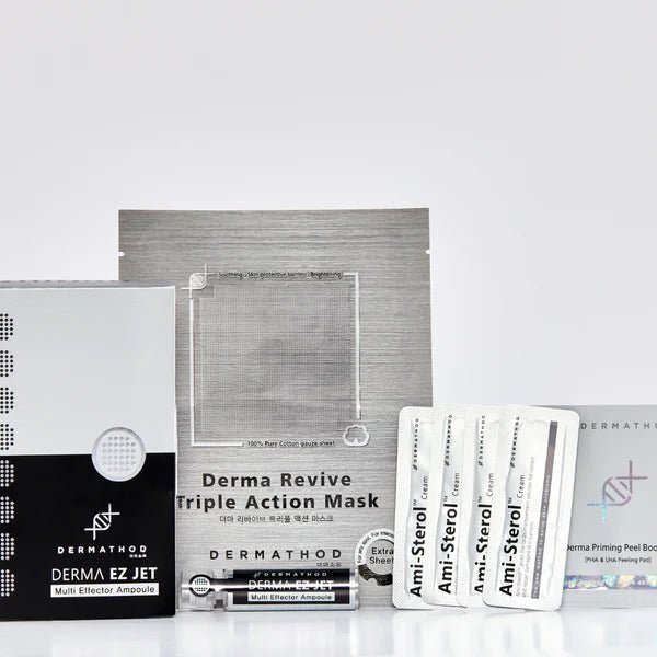 DERMATHOD Derma Ez Jet魔女印套裝 （1盒3.5ml x 4 Jets + 4片三效面膜） - La Fée Beauty