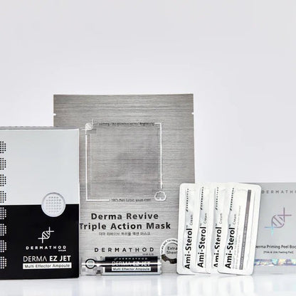 DERMATHOD Derma Ez Jet魔女印套裝 （1盒3.5ml x 4 Jets + 4片三效面膜） - La Fée Beauty