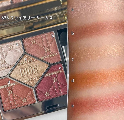 Dior 高級訂製五色眼影 – 25年聖誕珍藏版 636 Fiery Circus 7 g - La Fée Beauty