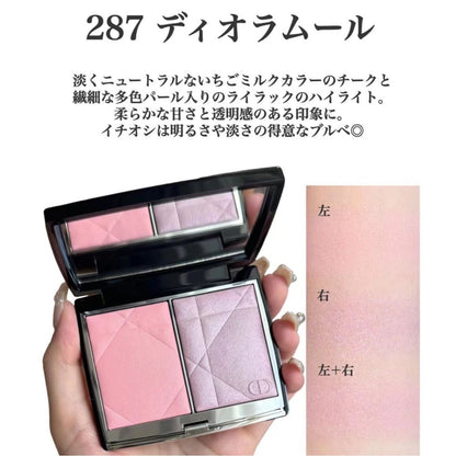 Dior 傲姿胭脂修容組合 287 Dioramour - 8 g - La Fée Beauty