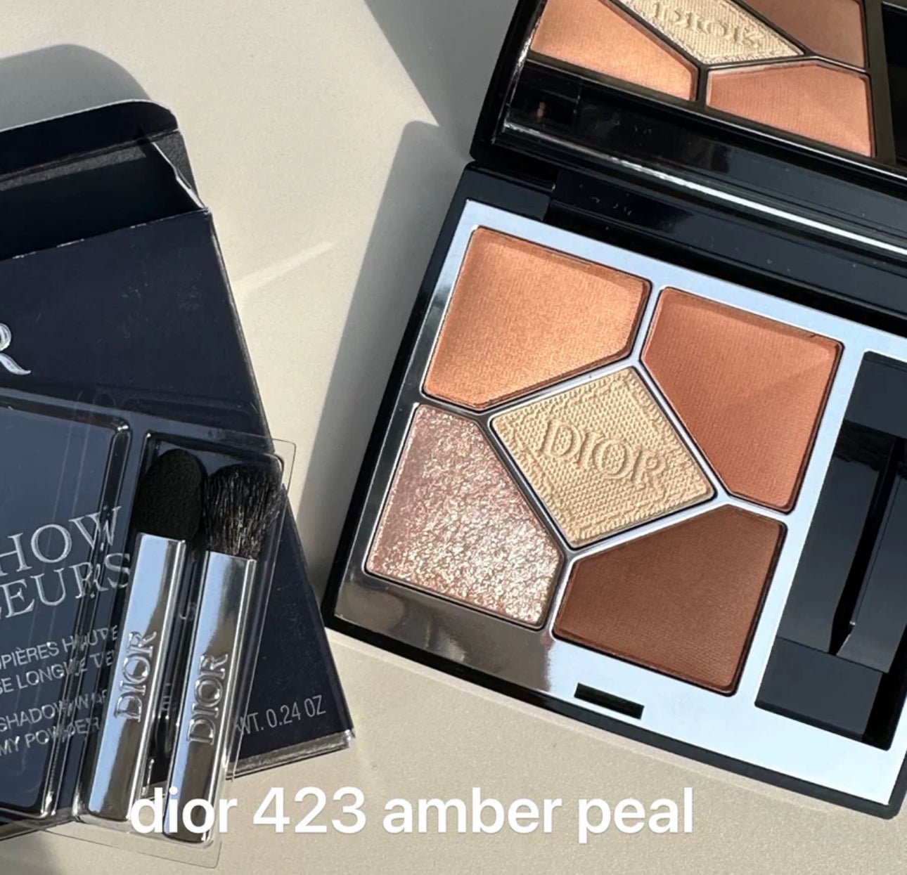 Dior 高級訂製五色眼影 423 Amber Pearl - La Fée Beauty