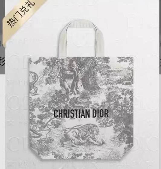 Dior beauty counter 2025 VIP gift tote bag 迪奧 叢林系列 重工刺繡托特袋 購物袋 - La Fée Beauty
