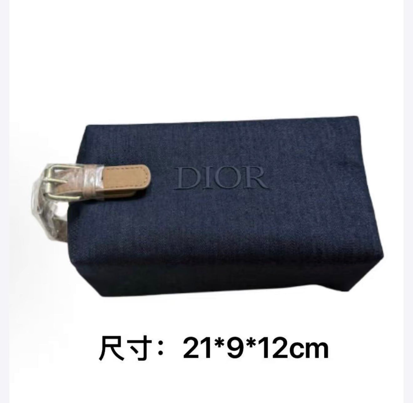 Dior 迪奧 Boutique Makeup Bag / Cosmetic Bag Remake & Customization 專櫃最新款 心願小熊 熊掛飾 皮質 可調節包鏈 化妝袋 改裝訂製 - La Fée Beauty