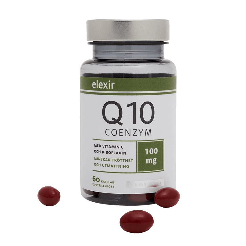 瑞典 Elexir Pharma Coenzyme Q10 100 mg 還原型高活性輔酶素 60粒 - La Fée Beauty