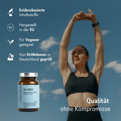 德國 Epigenics Zell Boost 微量營養素-女性細胞增強 細胞級抗老神器 60粒/一瓶 - La Fée Beauty