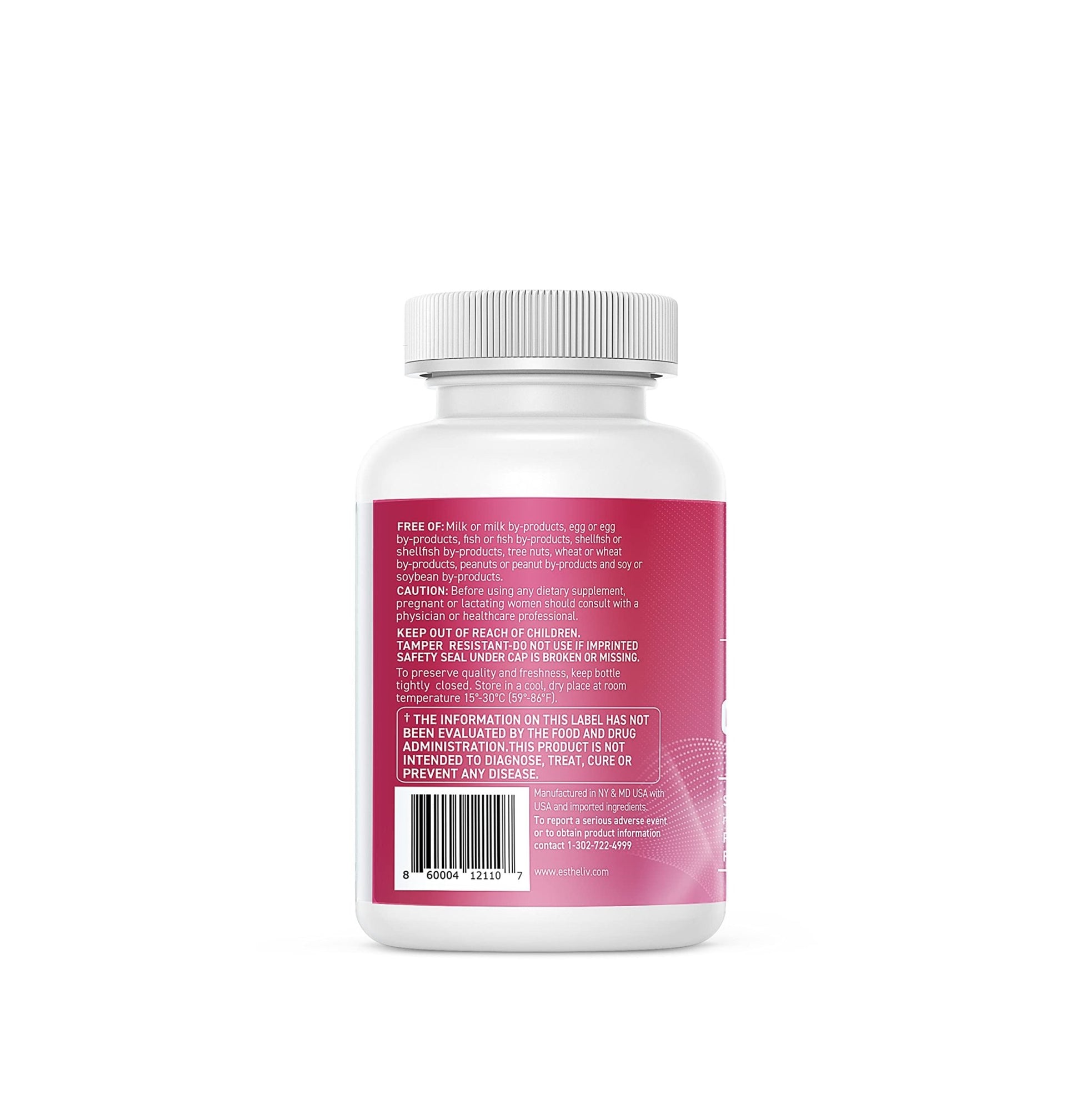 美國進口 ESTHELIV Optimal Ovarian Health 120 VegeCaps 卵巢保養片120粒 - La Fée Beauty
