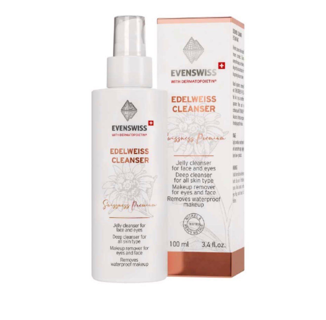 EVENSWISS 伊瑞施 雪絨花潔面乳 深層清潔收縮毛孔 100ml - La Fée Beauty