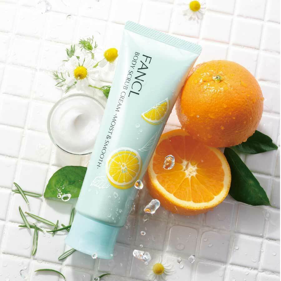 日本 FANCL Body Scrub Cream Moist & Smooth 柔滑保濕身體磨砂霜 120g - La Fée Beauty