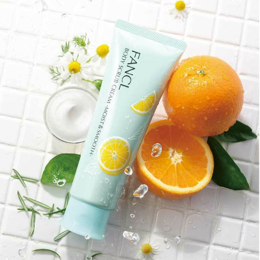 日本 FANCL Body Scrub Cream Moist & Smooth 柔滑保濕身體磨砂霜 120g - La Fée Beauty