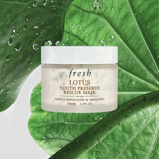 Fresh lotus youth preserve rescue mask 睡蓮青春活膚速效面膜 100ML - La Fée Beauty