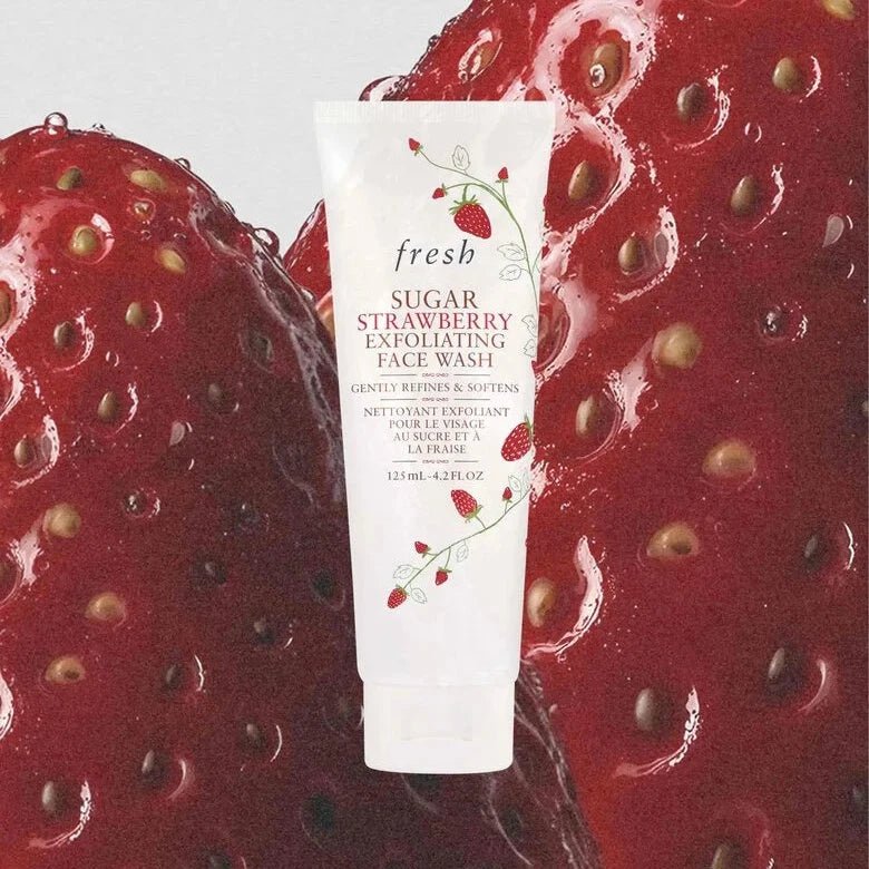 Fresh sugar strawberry exfoliating face wash 士多啤梨柔膚磨砂潔面霜 125ml - La Fée Beauty