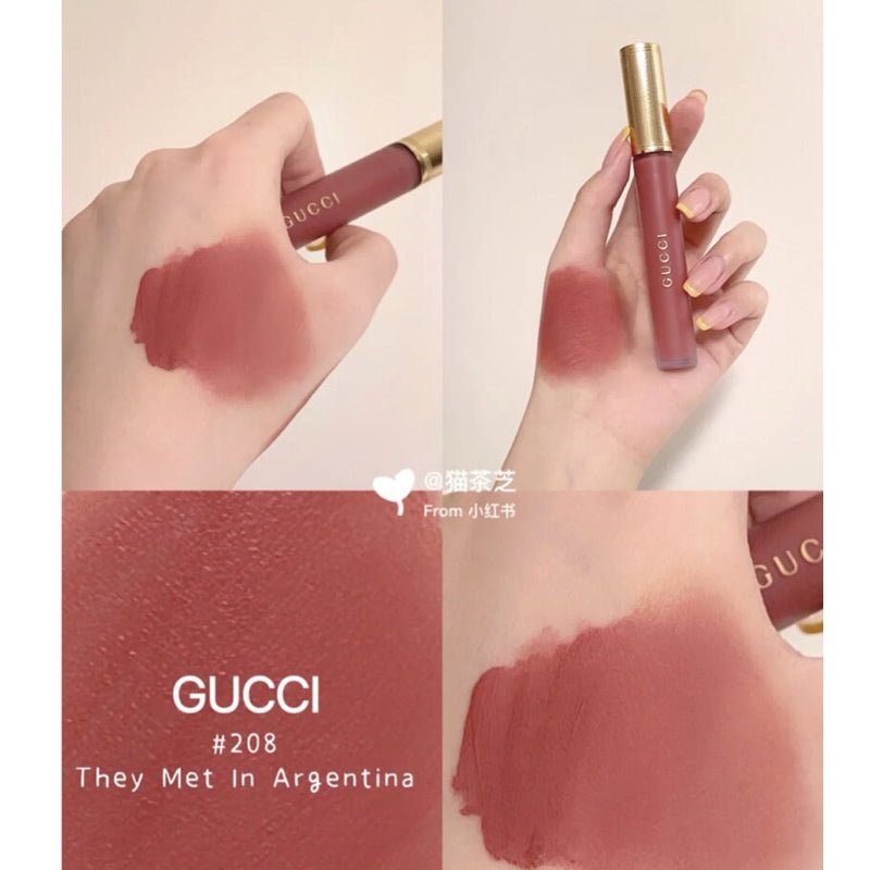 Gucci 古馳 唇釉 208 THEY MET IN ARGENTINA 6.5ml - La Fée Beauty
