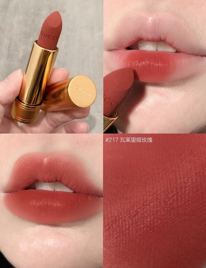 Gucci 古馳 金管啞光唇膏 217 VALERIA ROSE - La Fée Beauty