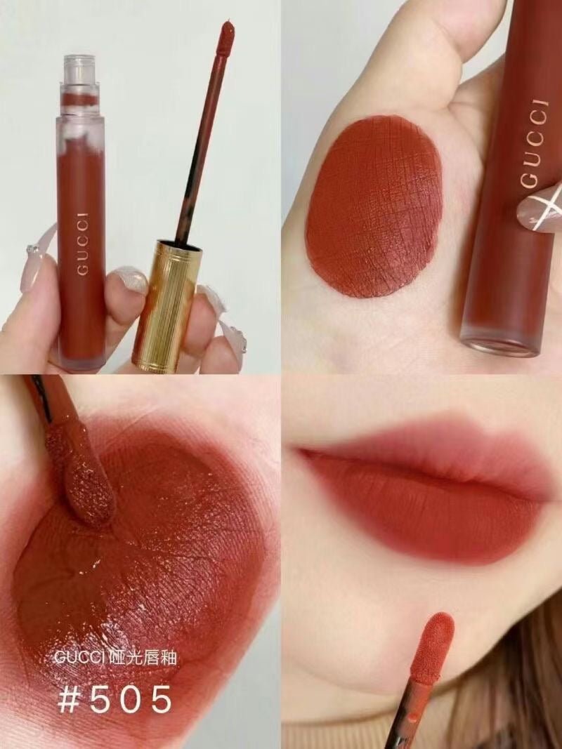 Gucci 古馳 金管啞光唇釉 505 JANET RUST 6.5ml - La Fée Beauty
