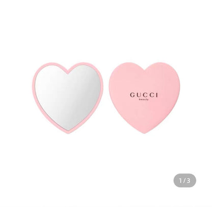 Gucci 古馳 Gucci Beauty心形化妝鏡 * 收納袋 - La Fée Beauty